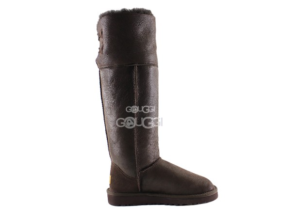 Женские высокие угги Classic Tall Metallic Skillful Wrestling Chocolate