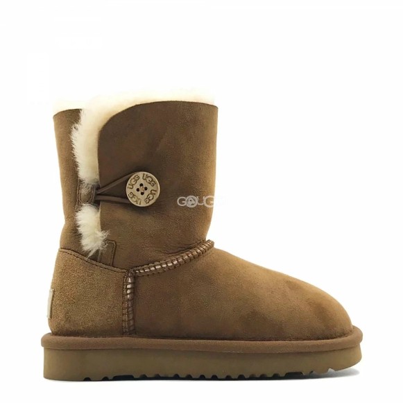 Детские угги с пуговицей Ugg Kids Bailey Button II Chestnut