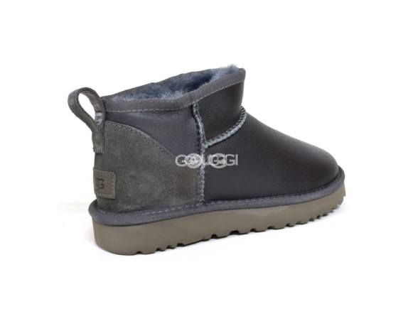 Женские ультра мини угги UGG Classic Ultra Mini Metallic Grey