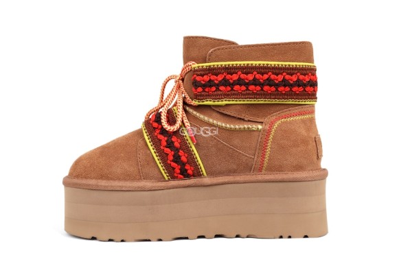Женские угги Classic Mini II Braid Platform-Org