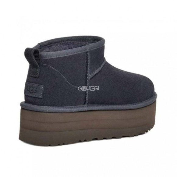 Женские ультра мини угги на платформе UGG Classic Ultra Mini Platform Eve Blue