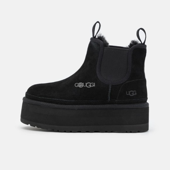 Женские ботинки на платформе UGG Neumel Platform Chelsea Black