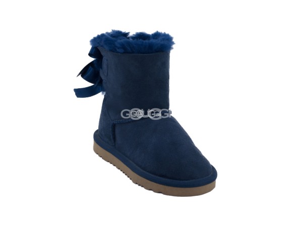 Детские угги с бантиками Kids Bailey Bow Navy