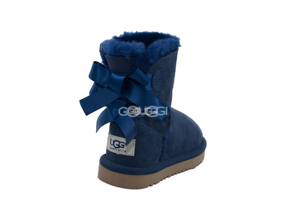Детские угги с бантиками Kids Bailey Bow Navy