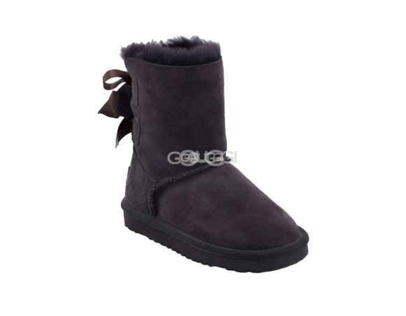 Детские угги с бантиками Kids Bailey Bow Chocolate