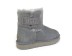 Женские мини угги Mini Bailey Logo Strap Suede Gray