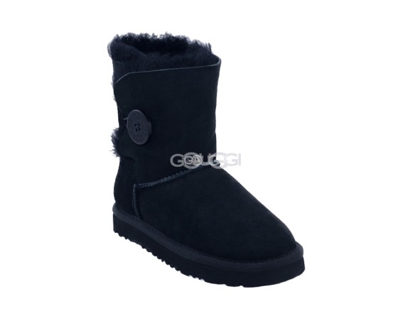Детские угги с пуговицей Kids Bailey Button Black