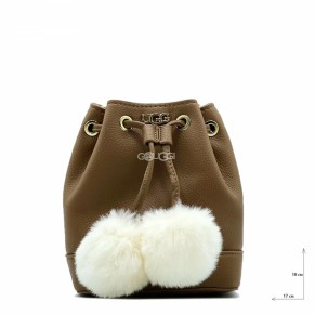 Ugg Aaliyah Bucket Crossbody Pom Chestnut