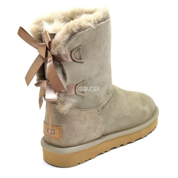 Женские угги с бантиками Ugg Bailey Bow Beige