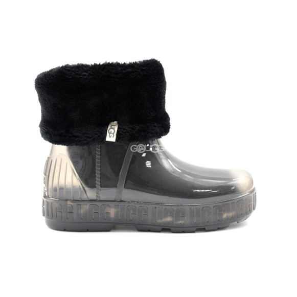 Женские прозрачные короткие угги Ugg Drizlita Clear Boot Black