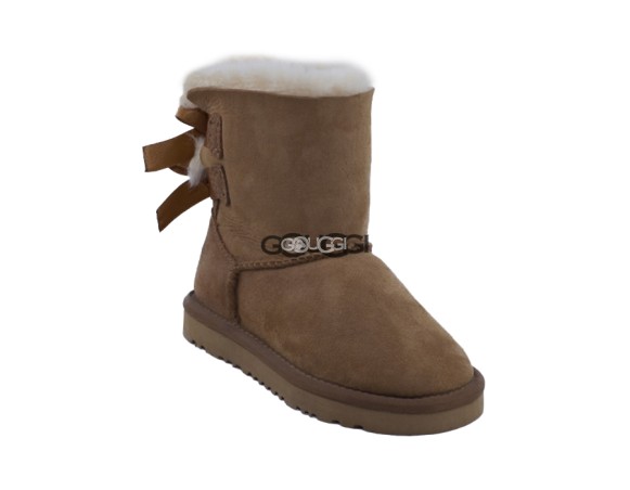 Детские угги с бантиками Kids Bailey Bow Chestnut