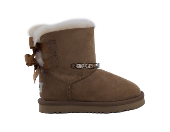 Детские угги с бантиками Kids Bailey Bow Chestnut
