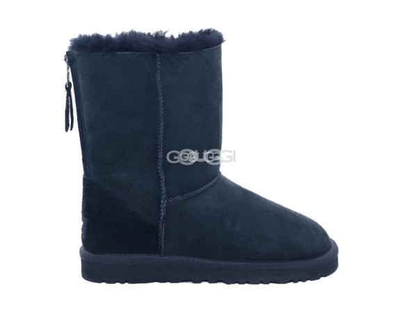 Женские короткие угги на молнии Classic Short ZIP Black