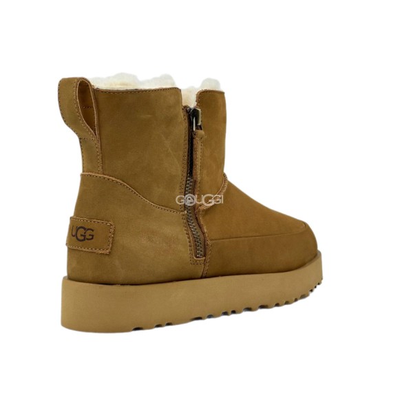 Женские угги на молнии Classic Zip Mini Suede Boot 