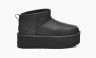 UGG Classic Ultra Mini Platform Metallic Black